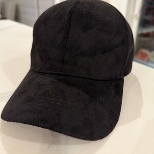 Black Suede Men's Cap